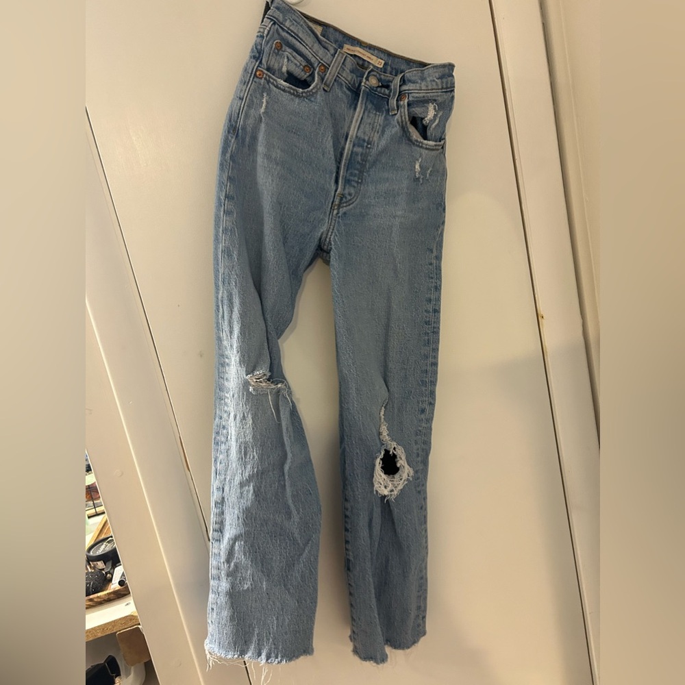 Levi’s ribcage straight woman’s jeans size 23 light blue
